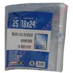 BUSTA PORTALISTINO CM. 18X24 TRASPARENTE LISCIA IN NATURENE.